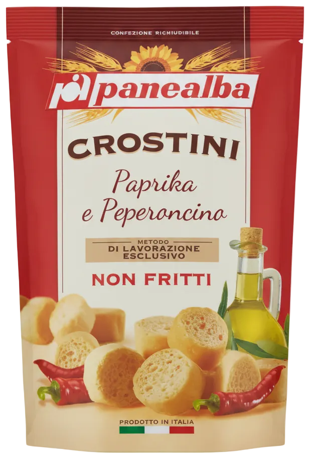 Panealba Crostini Paprika e Peperoncino 100 g