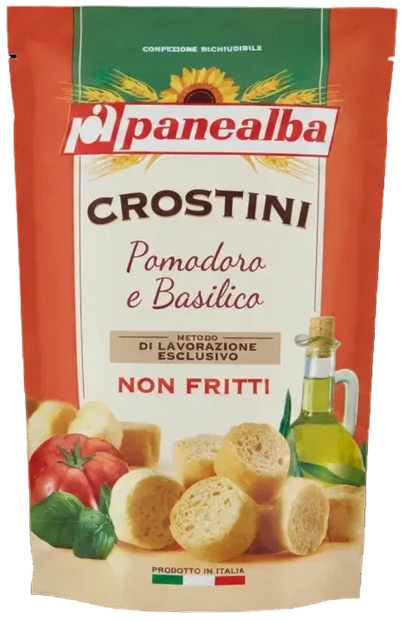 Panealba Crostini Pomodoro e Basilico 100 g