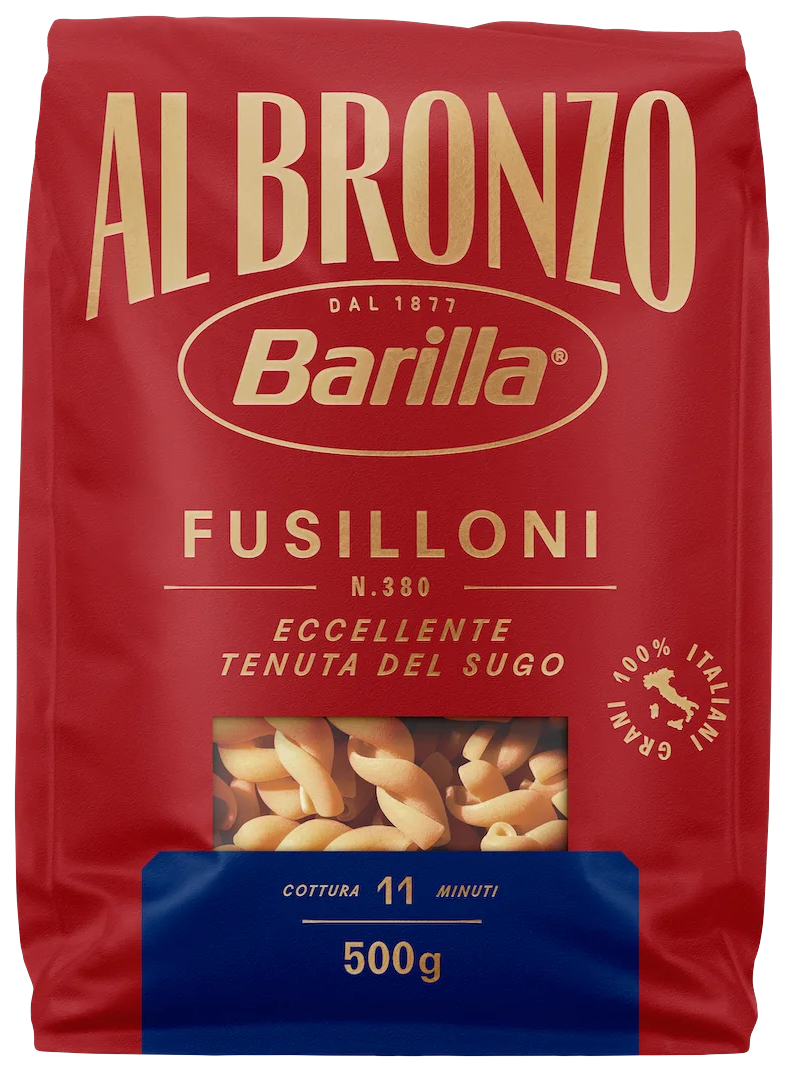 Barilla Al Bronzo Fusilloni N°380 500 g