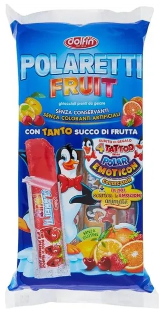 Dolfin Polaretti Fruit Blu Waterijsjes om Zelf in te Vriezen 420 ml