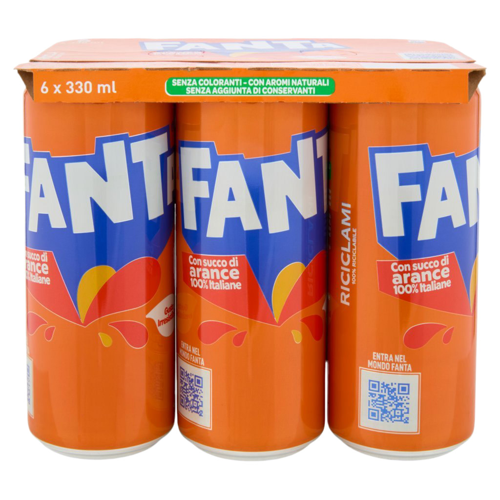 Fanta Aranciata Italiana Sleek 6x33cl