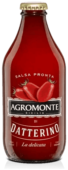 Agromonte Salsa Pronta di Datterino 330 g, zoete Siciliaanse pastasaus
