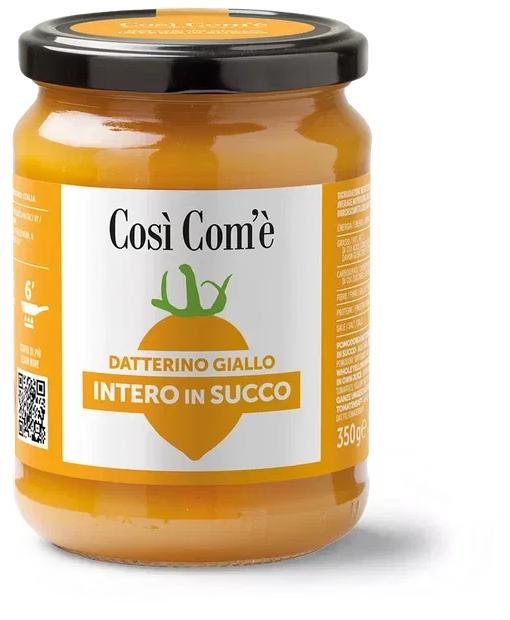 Così com'è Datterino Giallo hele gele tomaatjes in eigen sap 350 g