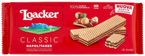 Loacker Wafer Napolitaner 175 g, rode verpakking met wafels met hazelnootcrème