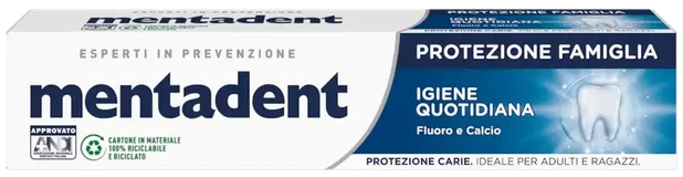 Mentadent Tandpasta Igiene Quotidiana Fluoro e Calcio 100 ml