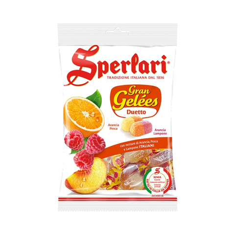 Sperlari Caramelle Gran Gelées 175 g, busta con frutta e caramelle incartate