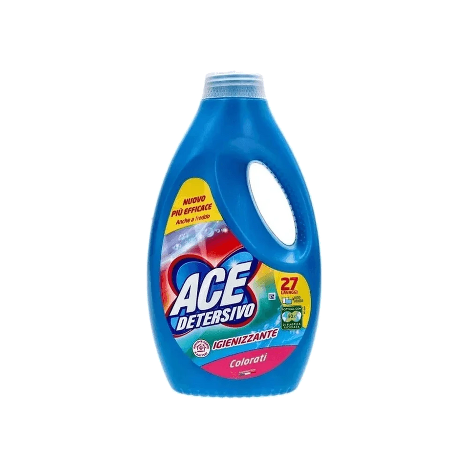 Detersivo per lavatrice Ace Igienizzante Colorati 27 lavaggi 1350 ml