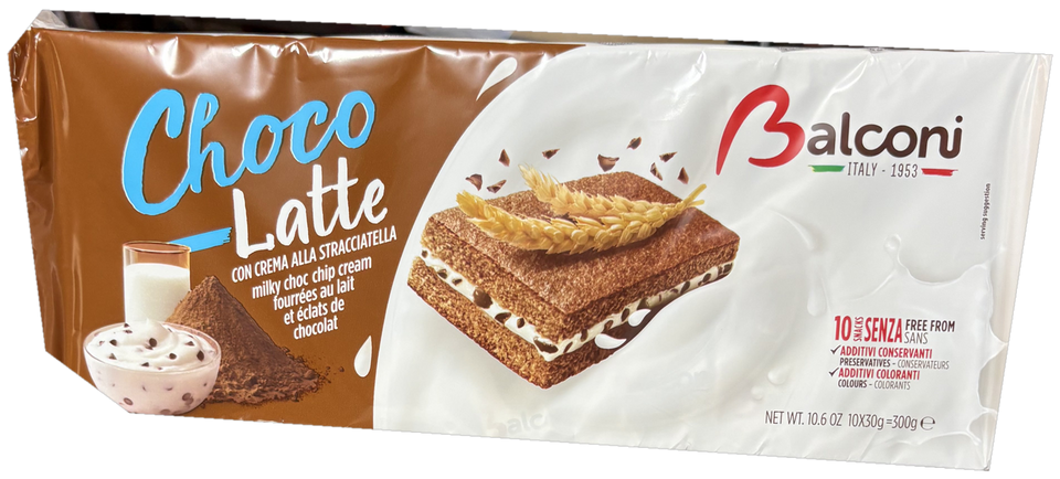 Balconi Choco Latte Cakejes met Stracciatellacrème 300 g