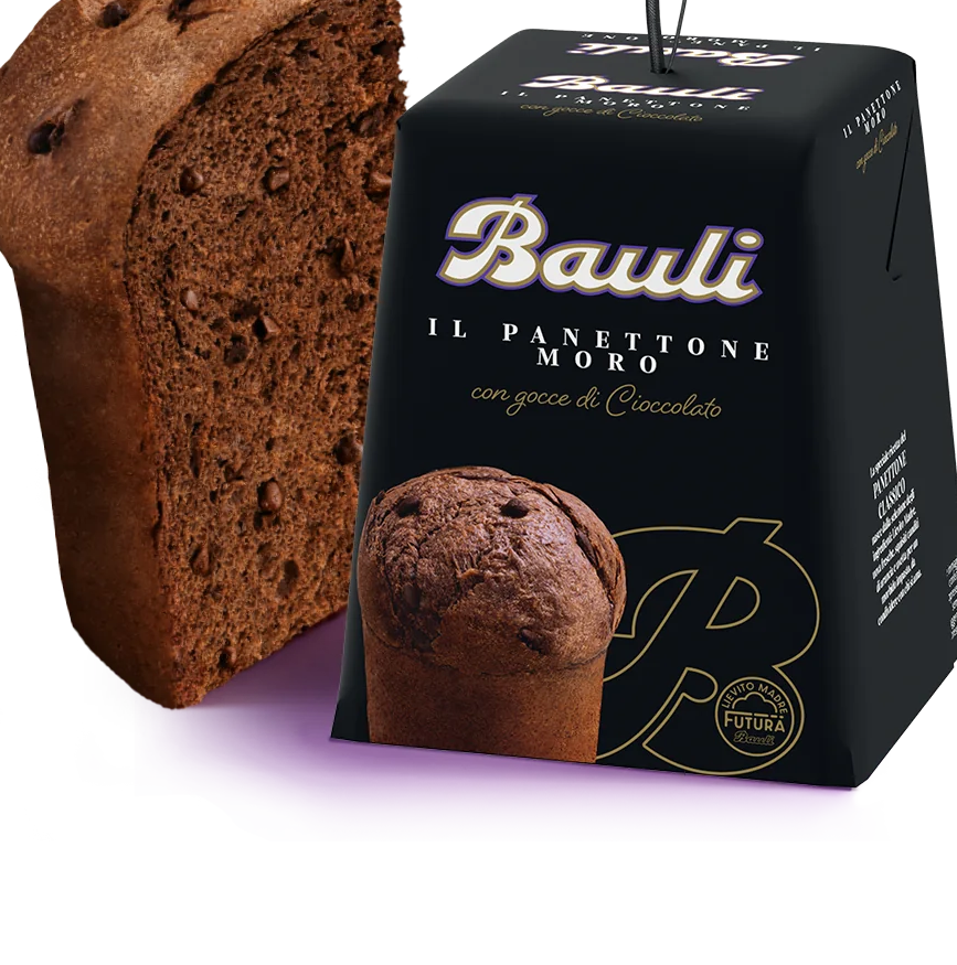 Bauli Mini Panettone Moro con gocce di cioccolato 90 g