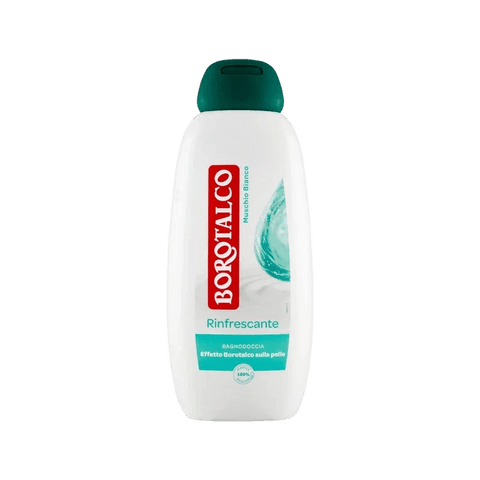 Borotalco Bagnodoccia Rinfrescante Muschio Bianco 450 ml, doccia crema fresca al muschio bianco