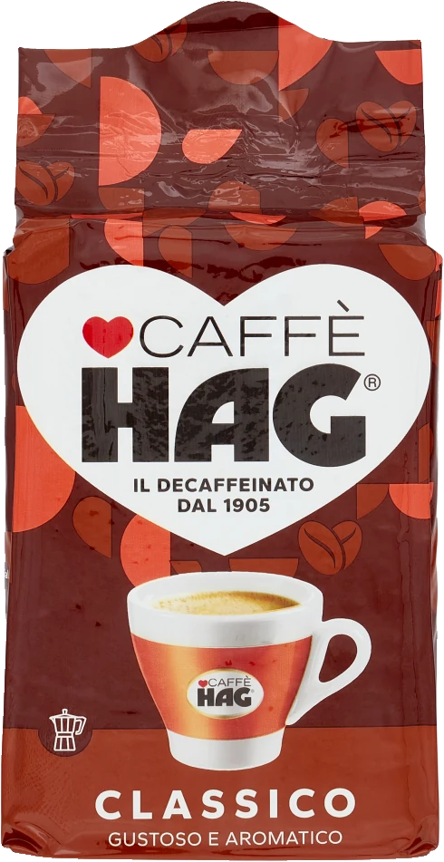 Caffè Hag Classico Gemalen Cafeïnevrije Koffie 250 g
