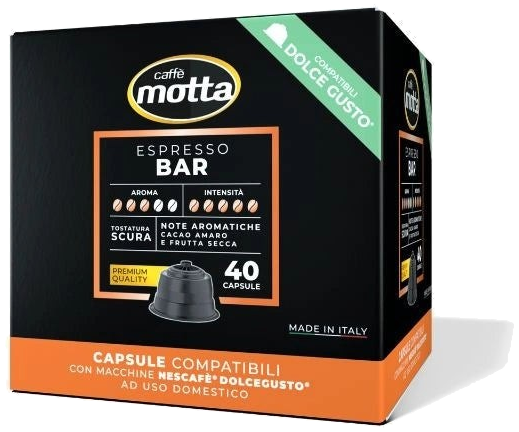 Caffè Motta Espresso Bar 40 Capsules Compatibel met Dolce Gusto
