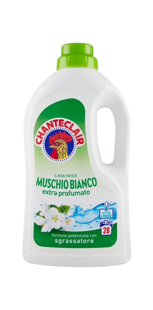 Chanteclair Detersivo Lavatrice Muschio Bianco 28 Lavaggi 1260 ml