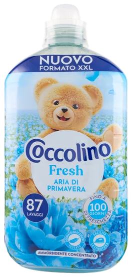 Coccolino Fresh Aria di Primavera 1,8 L, XXL fles geconcentreerde wasverzachter voor 87 wasbeurten