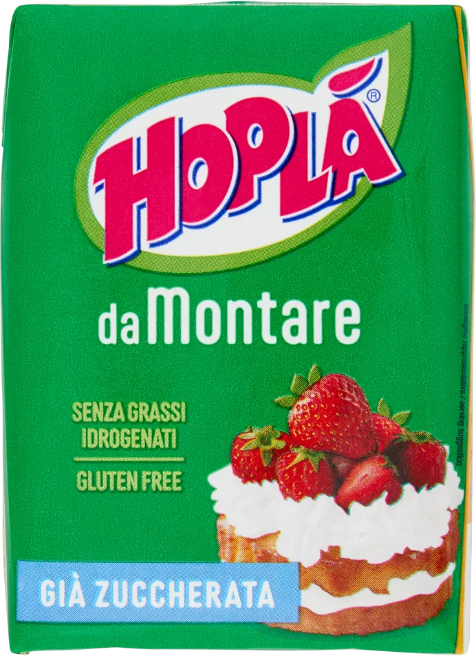 Hoplà Panna Vegetale da Montare Già Zuccherata 200 ml