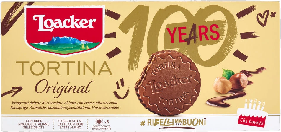 Loacker Tortina Original wafeltaartjes 3 x 21 g