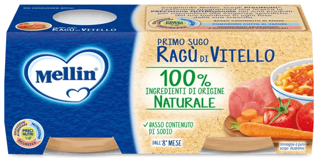Mellin Primo Sugo Kalfsragout 8 Maanden 2 x 80 g