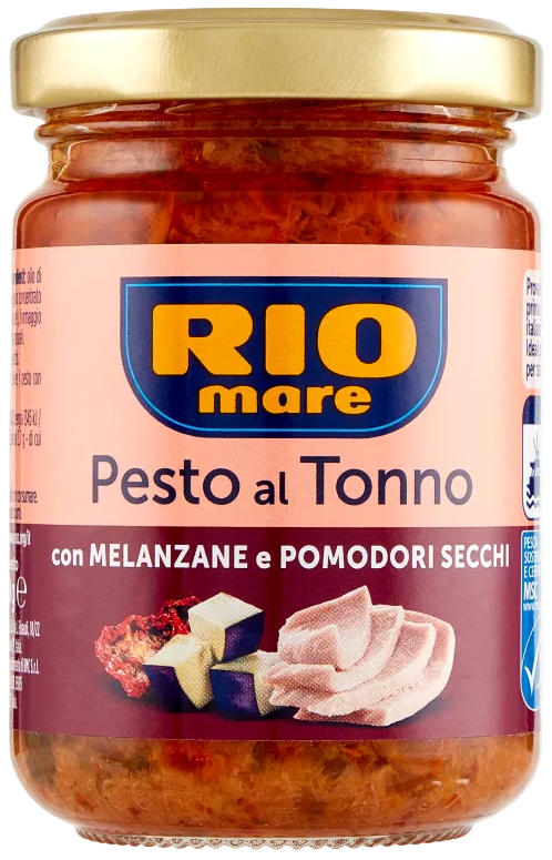 Rio Mare Pesto al Tonno con Melanzane e Pomodori Secchi 130 g