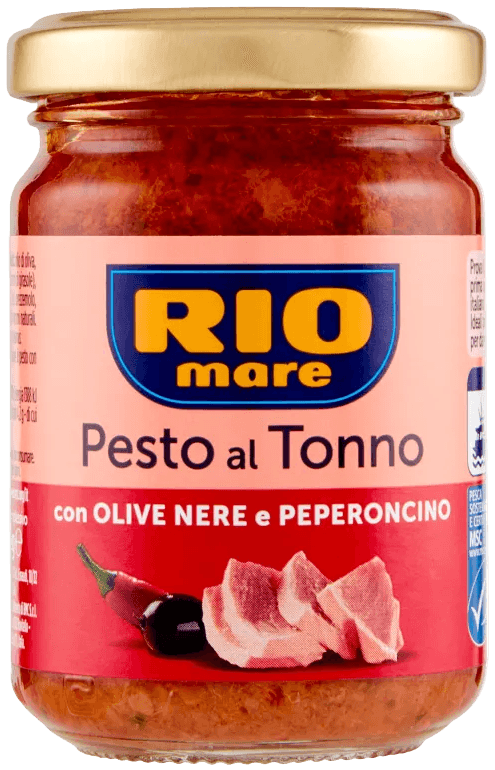Rio Mare Pesto al Tonno con Olive Nere e Peperoncino 130 g