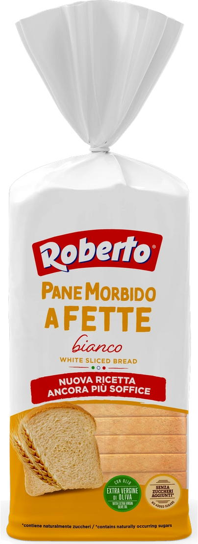 Roberto Pane Morbido a Fette Bianco witbrood 400 g