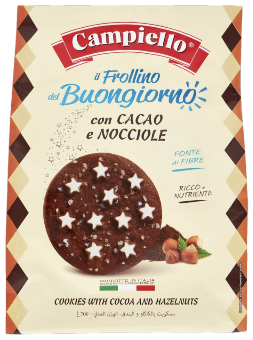Campiello Frollini met cacao en hazelnoot 700 g