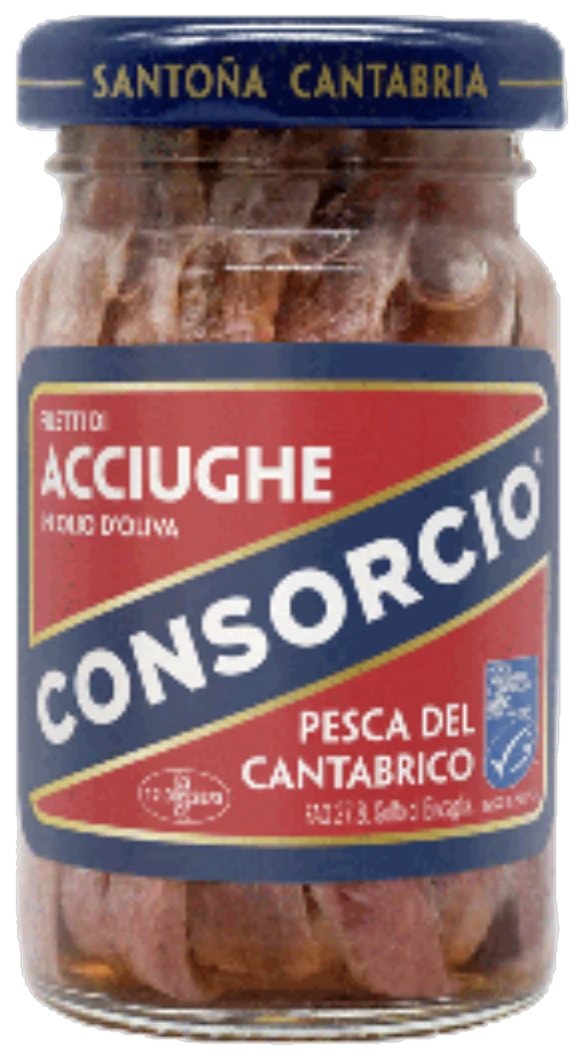Consorcio ansjovisfilets uit de Cantabrische Zee in olijfolie 65 g
