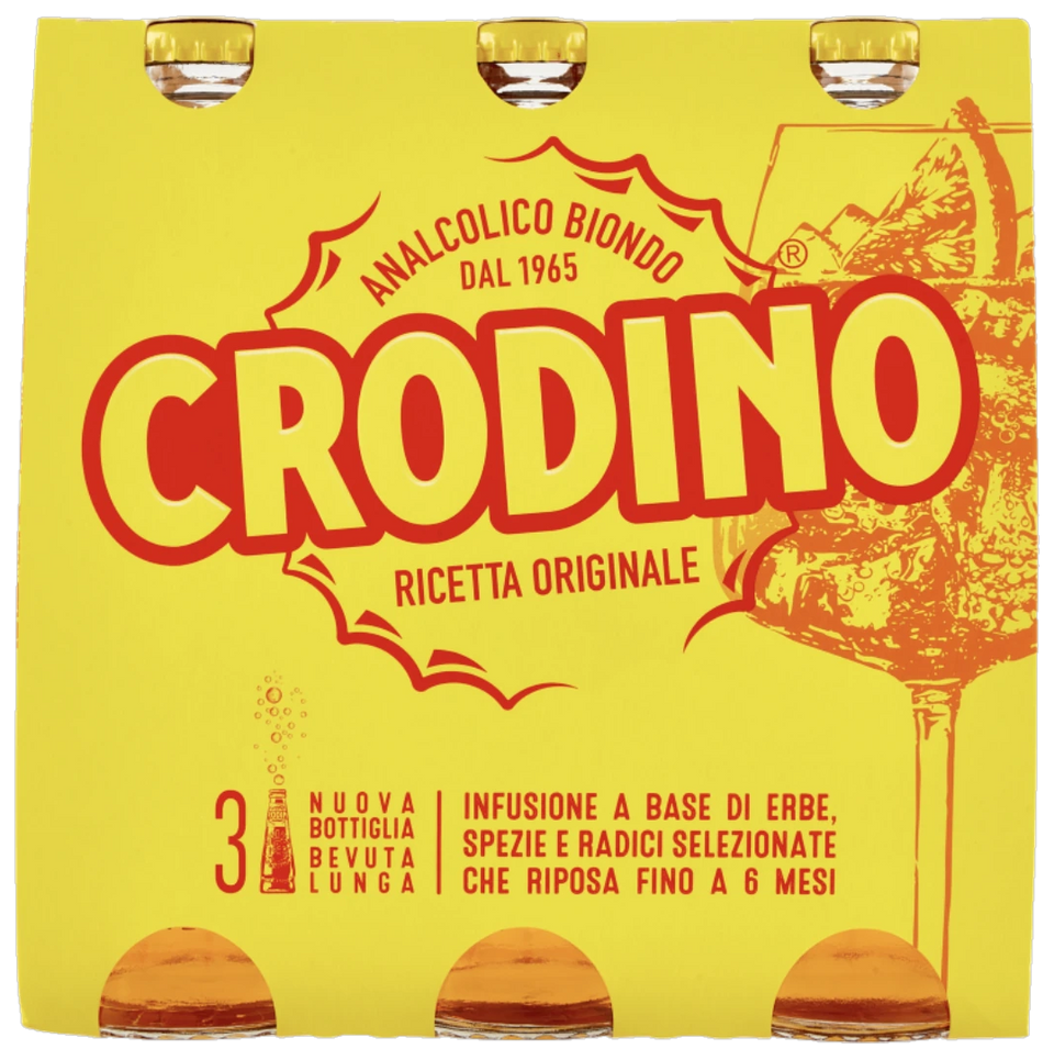 Crodino Biondo alcoholvrij aperitief 3 x 175 ml