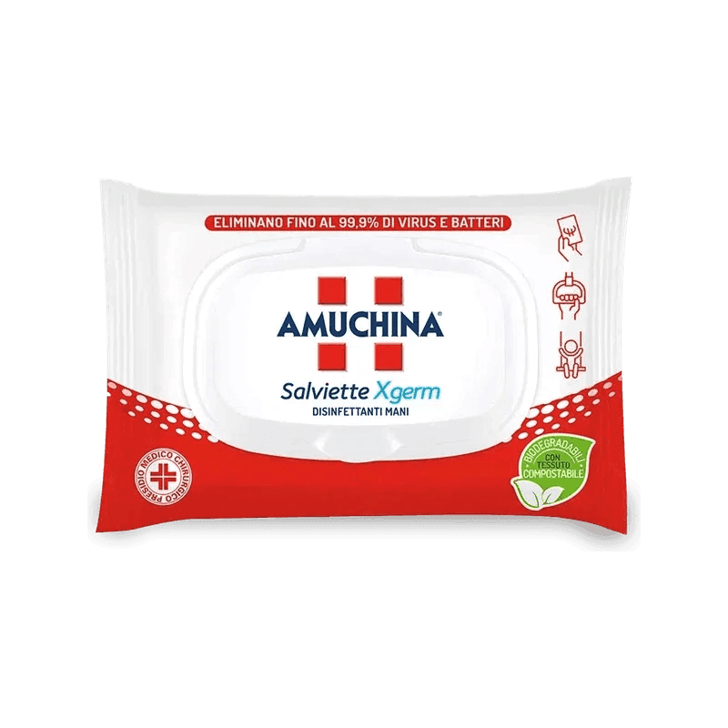 Salviette igienizzanti mani Amuchina Xgerm, 20 salviette