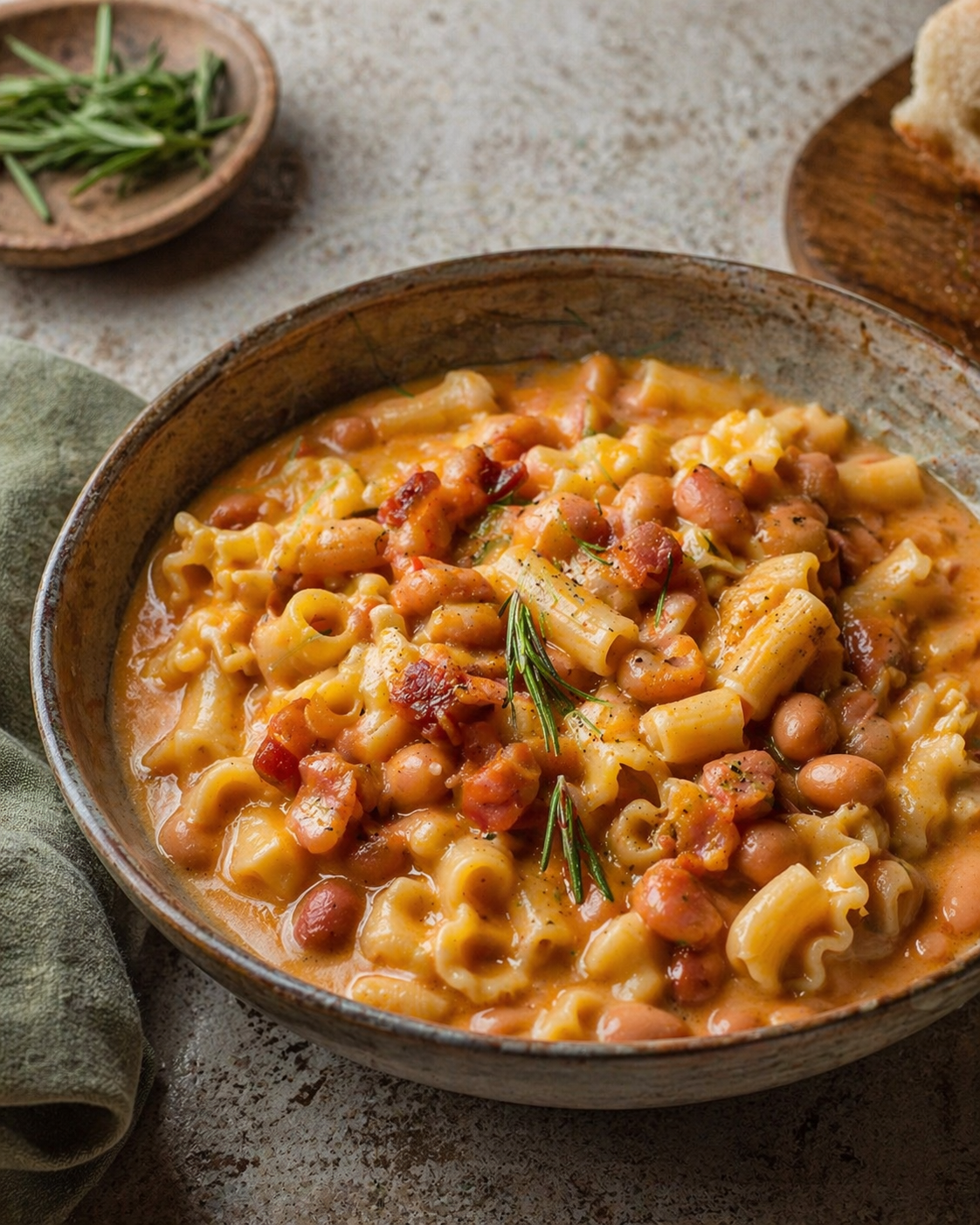 Pasta e fagioli con guanciale