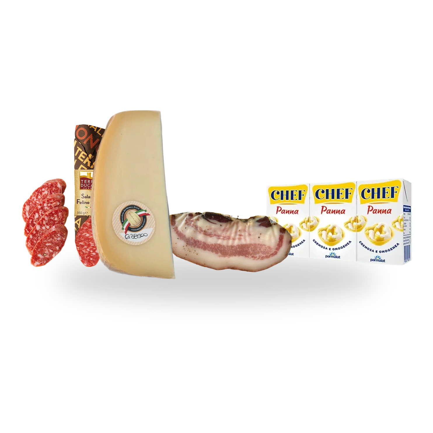 Vers en uit de koeling: kaas, salame, panna en guanciale