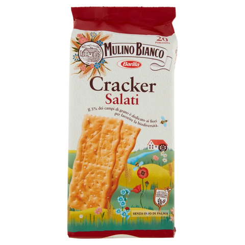 Mulino Bianco Cracker Salati 500 g, confezione con 20 porzioni