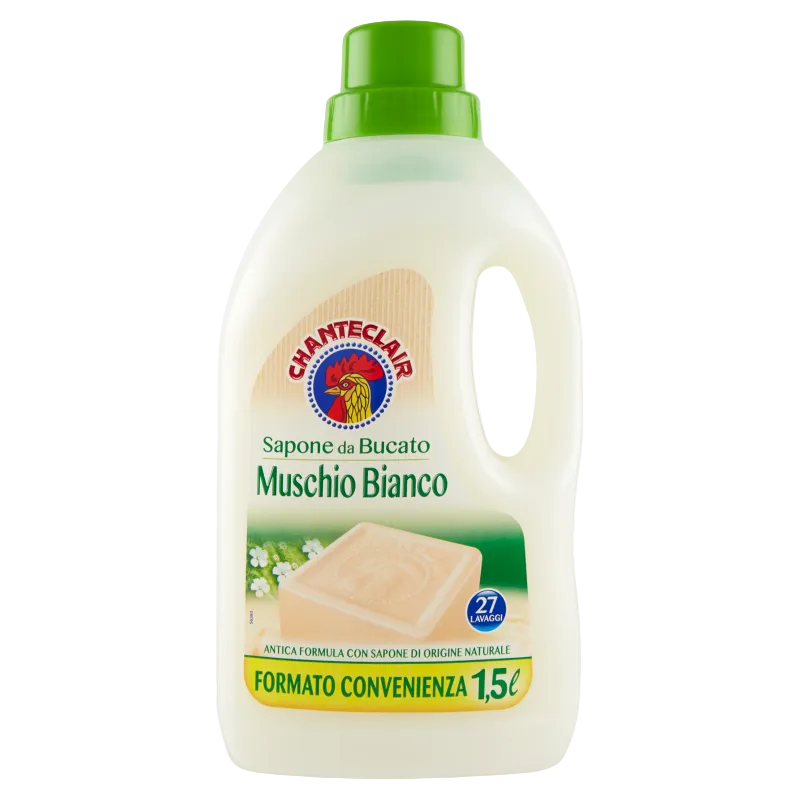 Chanteclair Sapone da Bucato Muschio Bianco Liquido 1,5 L