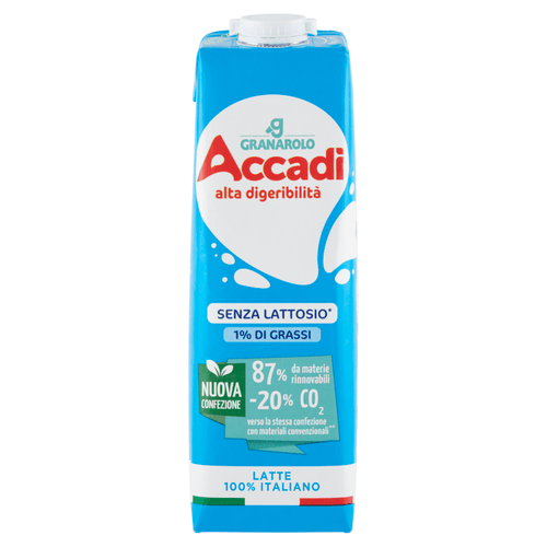 Granarolo Latte Accadì Parzialmente Scremato 1 L - Melk - Granarolo