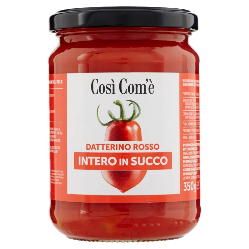 Così com'è Datterino Rosso Pelato in Succo 350 g