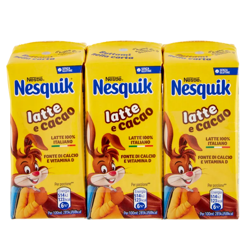Nesquik Latte e Cacao 3 x 180 ml