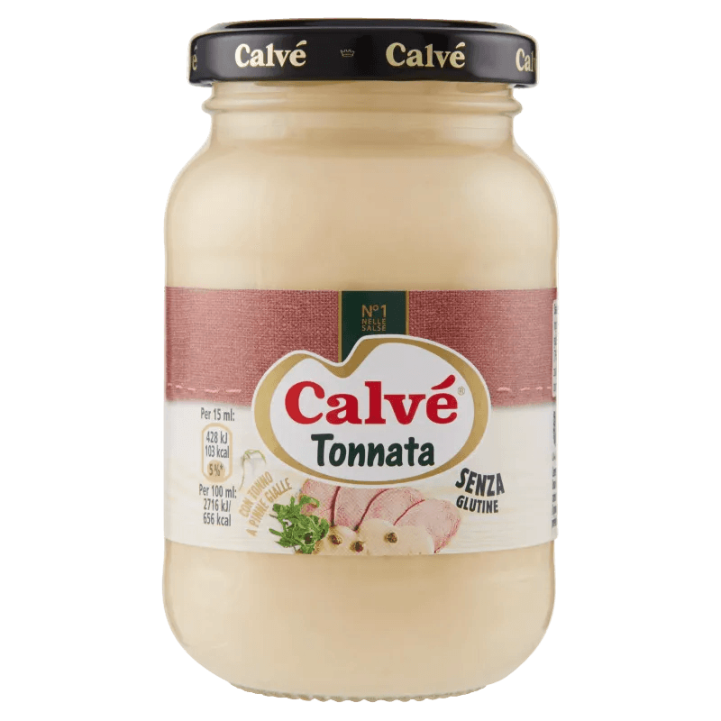 Calvé Salsa Tonnata 225 ml, romige tonijnsaus kant en klaar