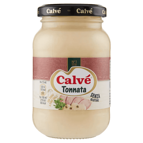 Calvé Salsa Tonnata 225 ml, salsa cremosa al tonno pronta all'uso