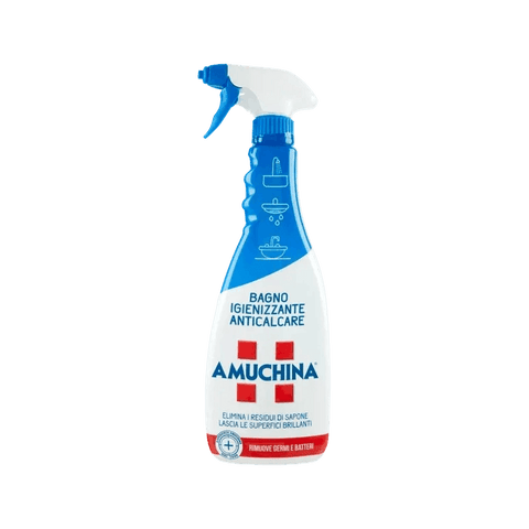 Amuchina Anticalcare Igienizzante Bagno 750 ml, spray anticalcare e igienizzante