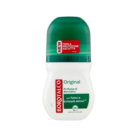 Borotalco Deodorante Roll-on Originale 50 ml, protezione fresca dal profumo talcato