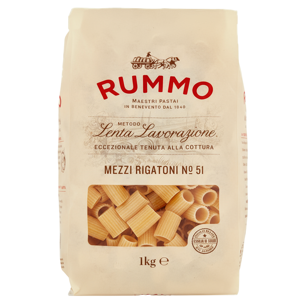 1 Kg Rummo Mezzi Rigatoni - Pasta - Rummo
