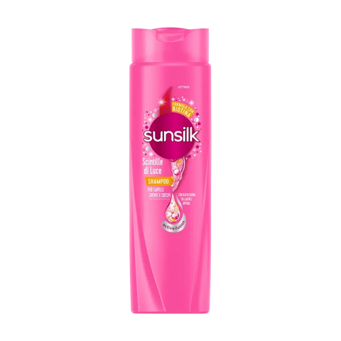 Sunsilk Shampoo Scintille di Luce 250 ml, flacone rosa per capelli spenti e crespi