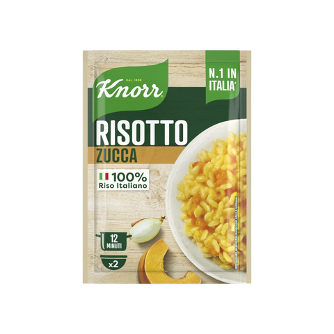 Knorr Risotto alla Zucca 175 g, busta con piatto di risotto alla zucca