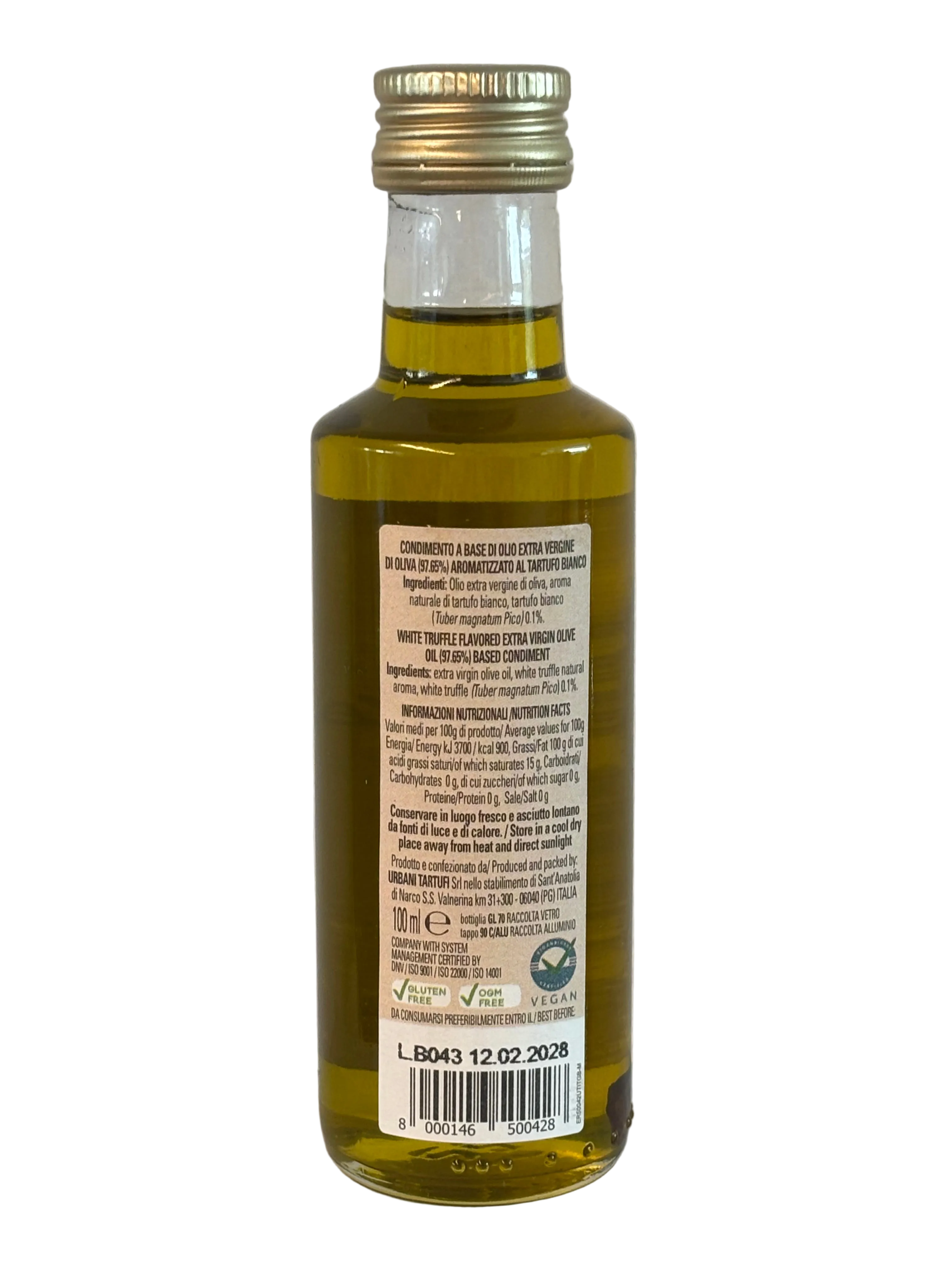 Urbani Tartufi Witte Truffel Druppels 100 ml