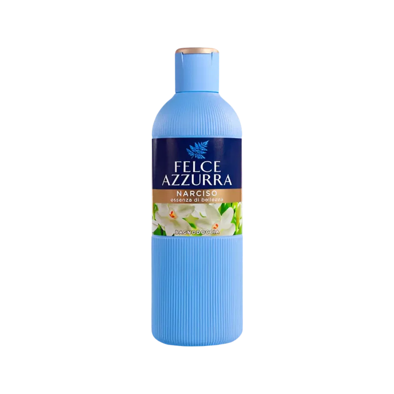 Felce Azzurra Douchegel Narcis 650 ml, fles met witte bloem