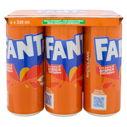 Fanta Aranciata Italiana Sleek 6x33cl