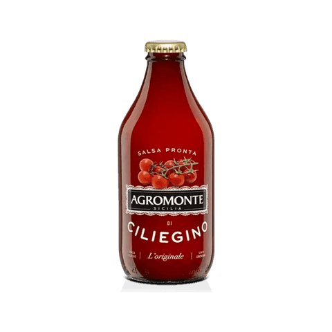 Agromonte Salsa Pronta di Ciliegino 330 g, salsa pronta siciliana al basilico