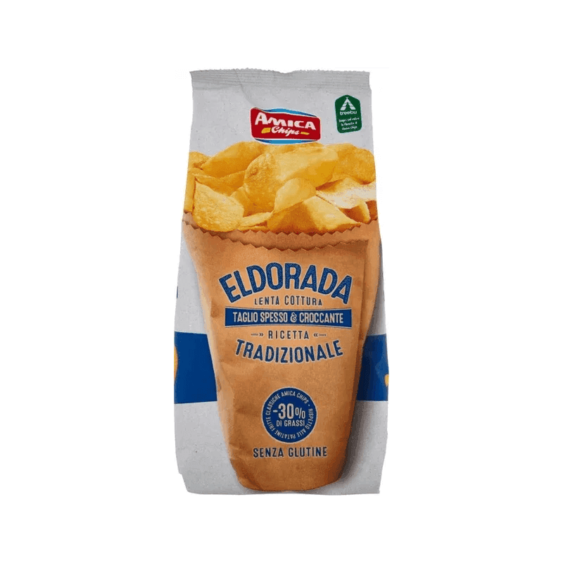 Amica Chips Eldorada traditioneel 130 g, dik gesneden chips