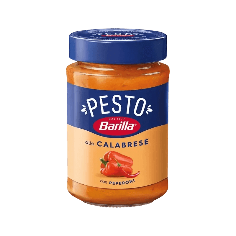 Barilla Pesto alla Calabrese con Peperoni 190 g, romige pesto van rode paprika