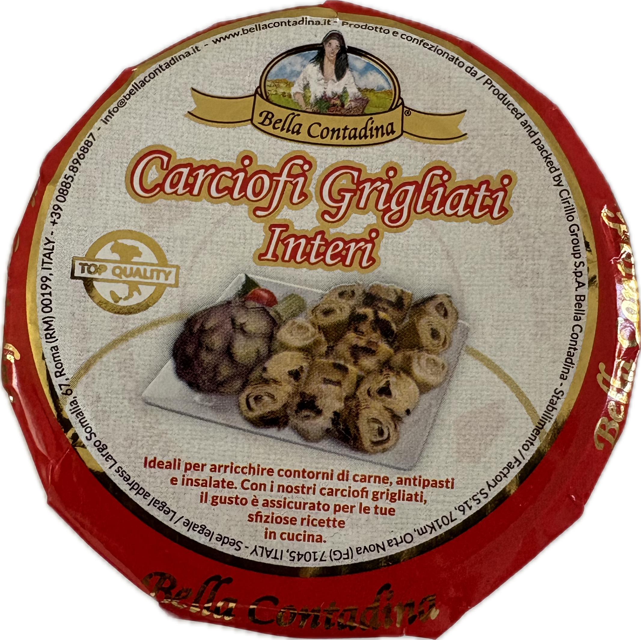 Bella Contadina Carciofi Interi Grigliati 580gr-- Product vendor
