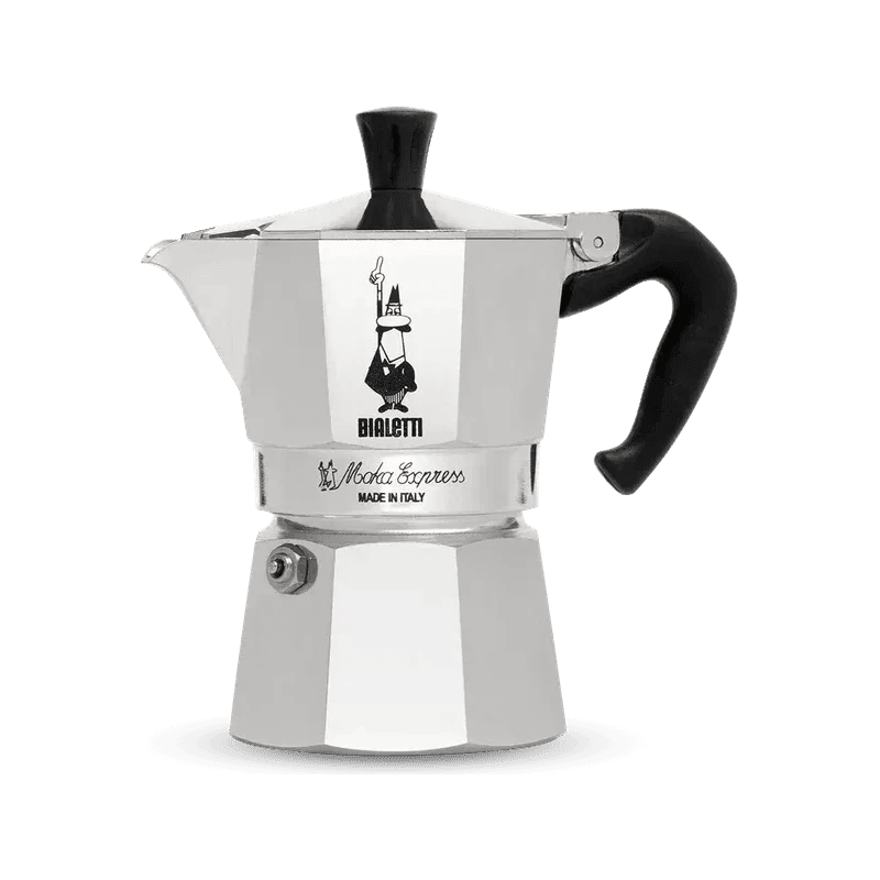 Bialetti La Moka Express moka koffiezetter van aluminium, met achthoekig ontwerp